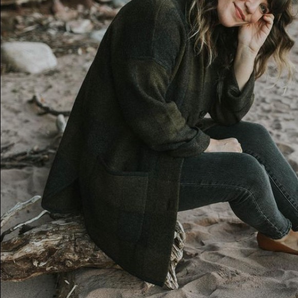 Madewell Buffalo Check Sweater Coat - Picture 7 of 7